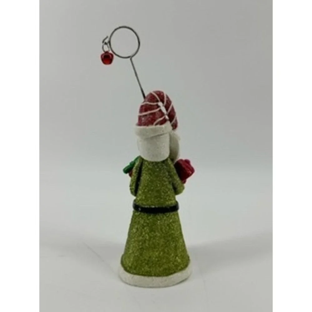 Pier 1 Imports Santa Ornament‎ with Photo Clip Christmas Holiday Decoration